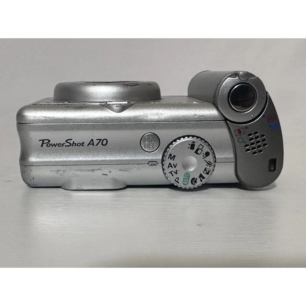 Canon PowerShot A70 3.2MP Compact Point & Shoot Digital Camera Silver Untested
